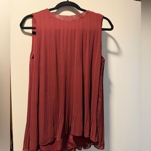 Club Monaco Sleeveless Pleated Top